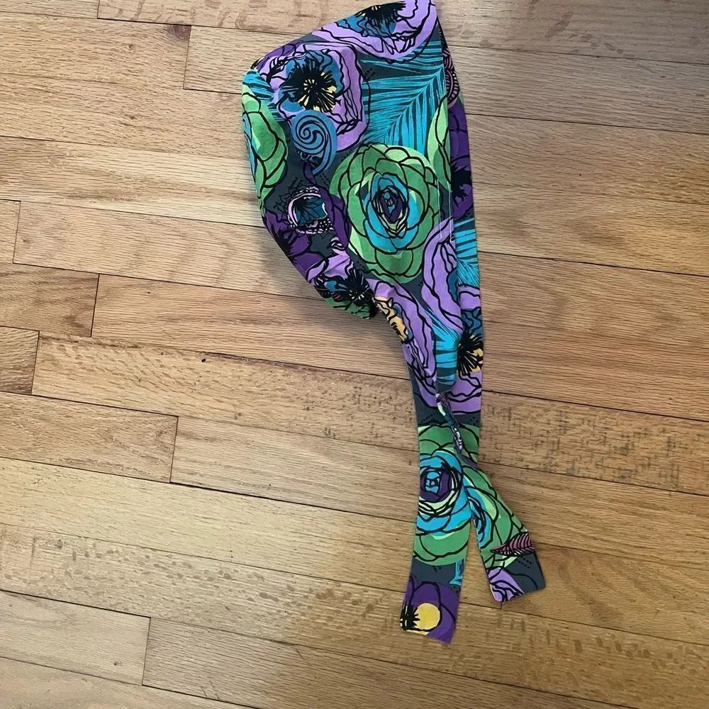 Colorful Floral Headscarf by Kim’s Kaps